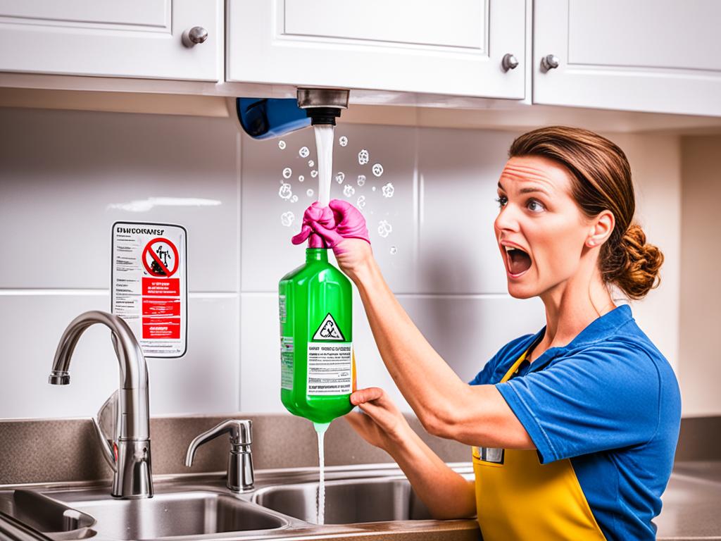 can you put drain cleaner in a garbage disposal