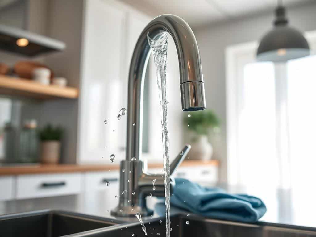 cleaning kitchen faucet