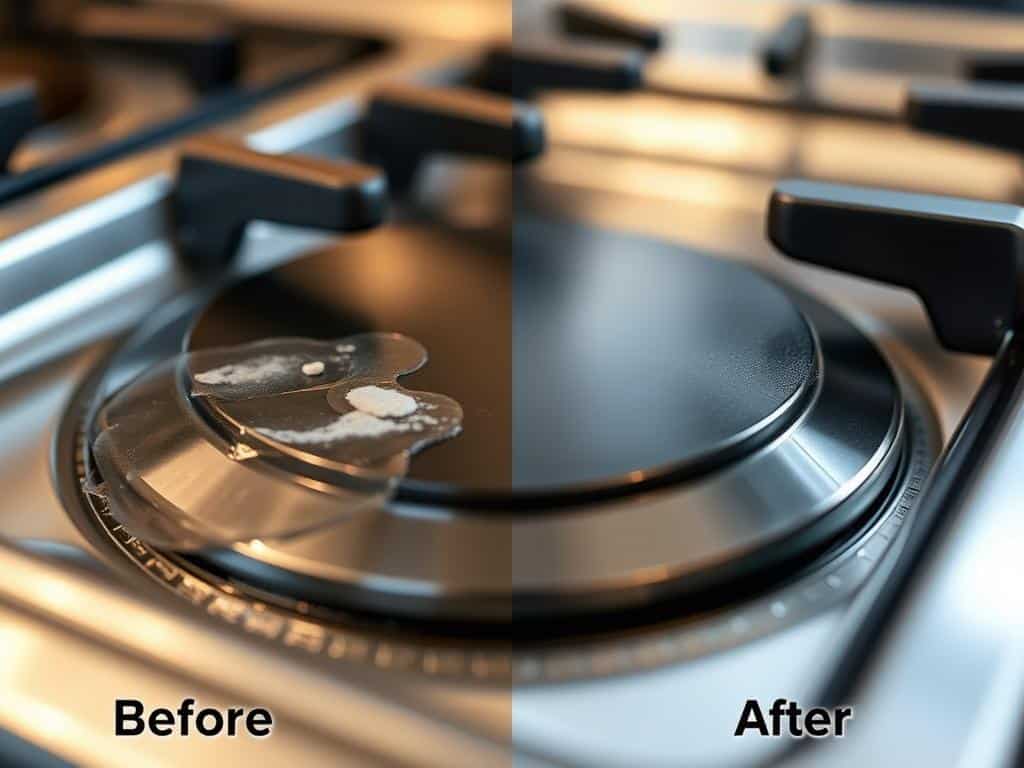 cleaning stove burners