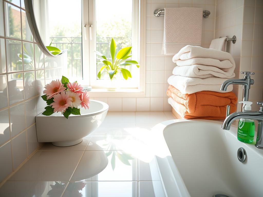 deep cleaning bathroom tips