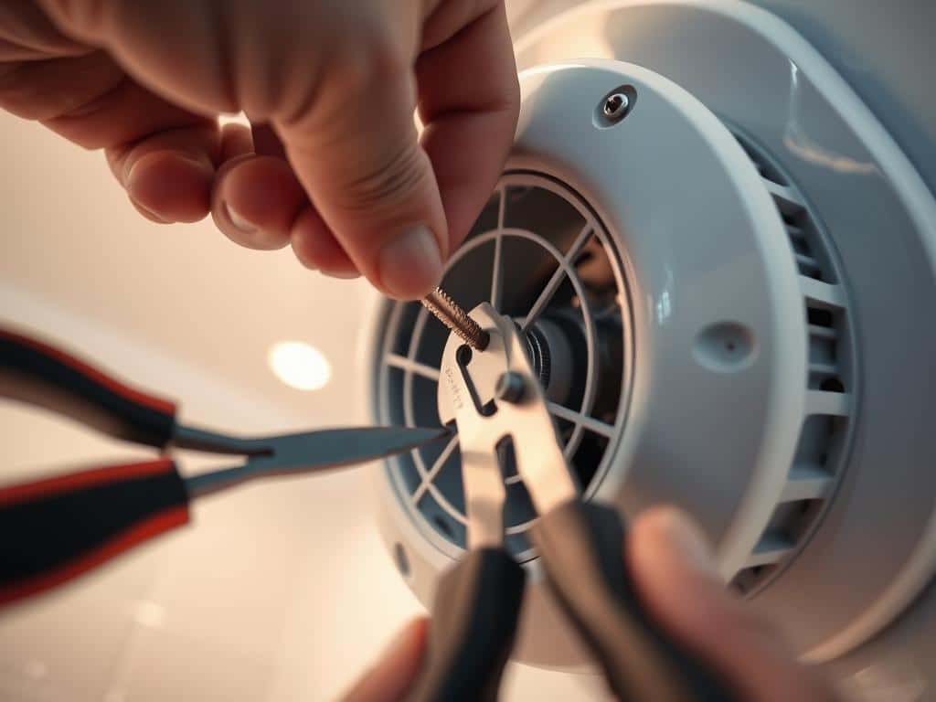 disassembling exhaust fan