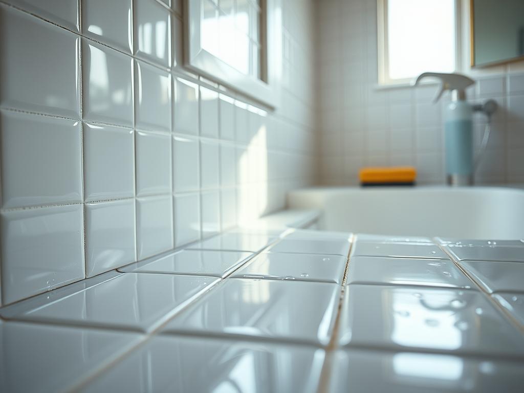 how to clean bathroom tiles