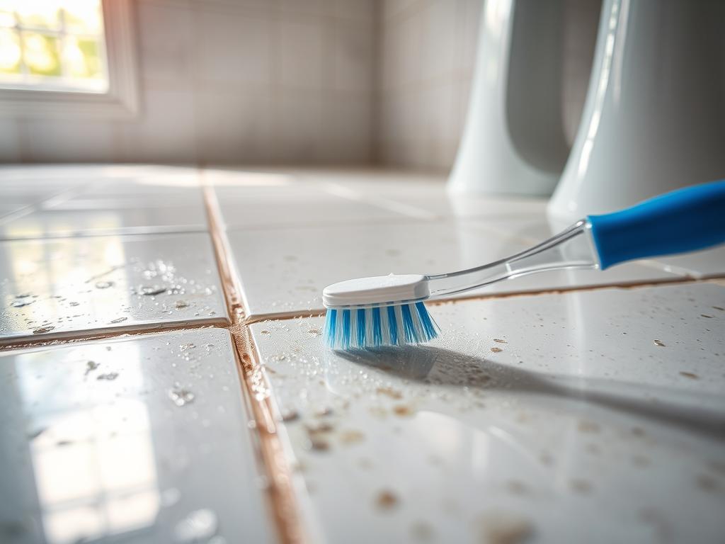 how to clean grout in bathroom