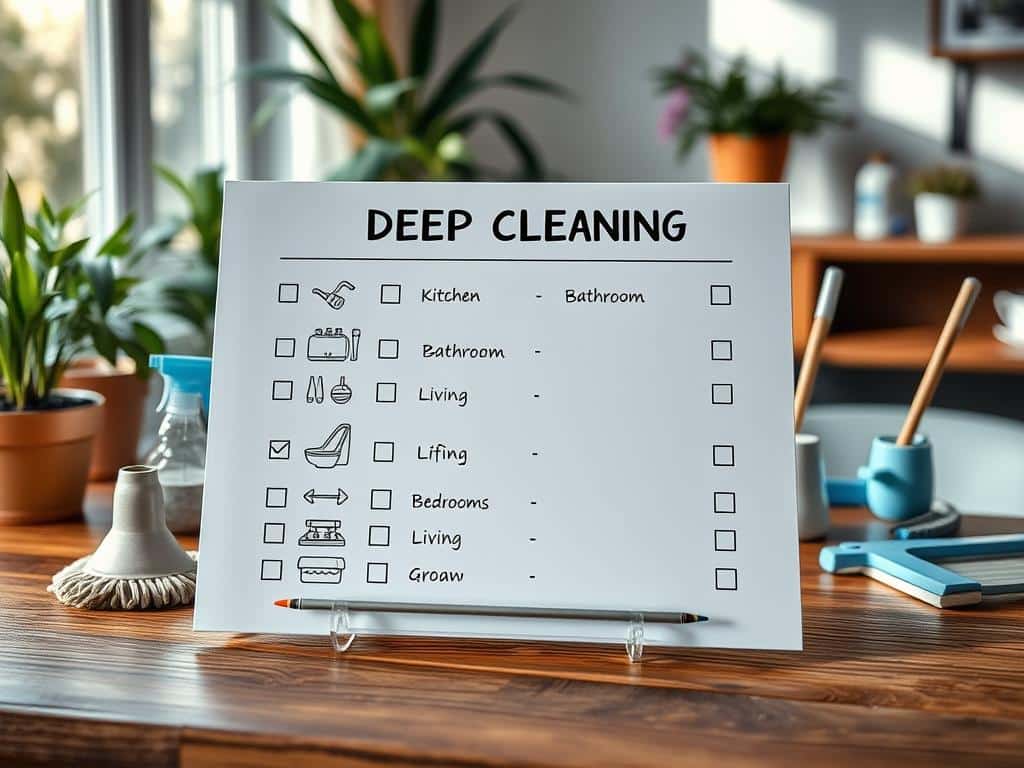 how to deep clean a house