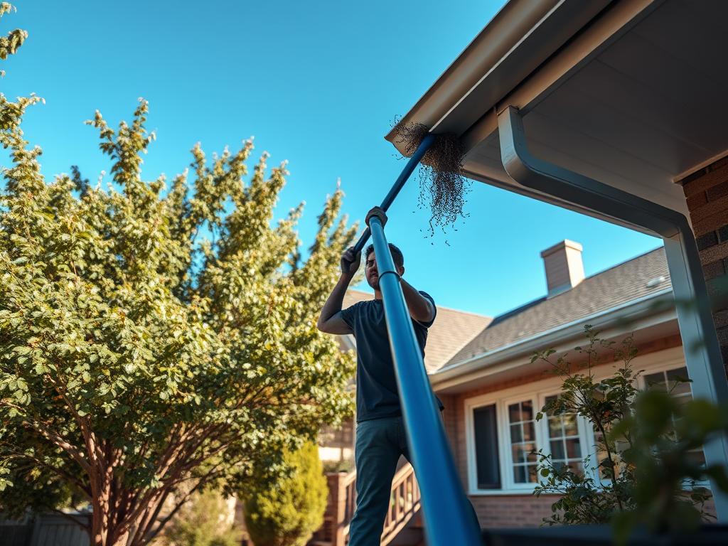 ladderless gutter maintenance