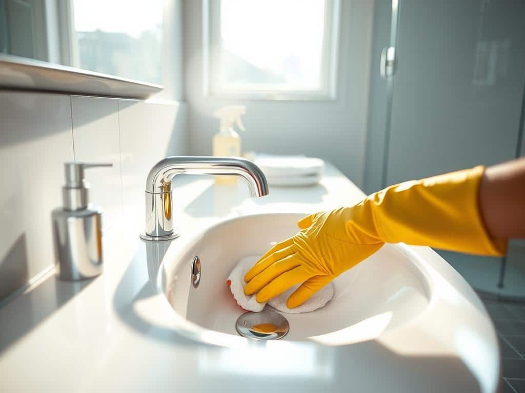 quick sink cleaning method