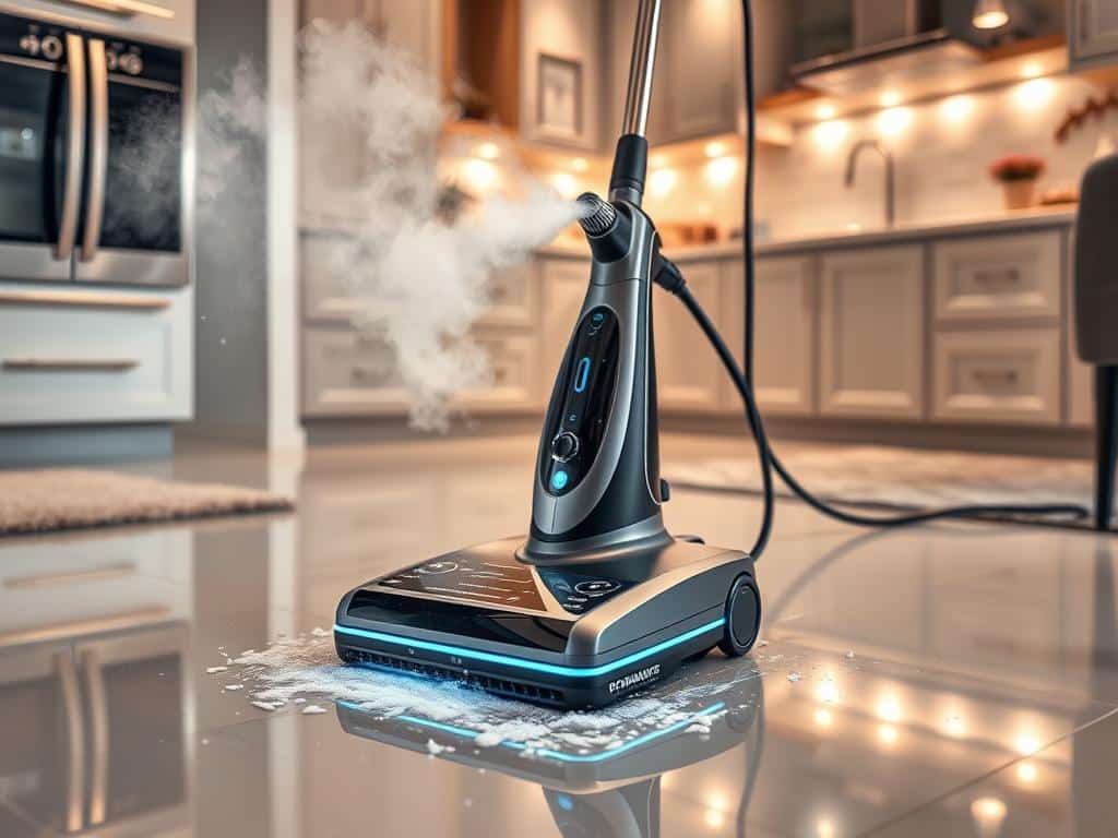 Sanitizing steam cleaners