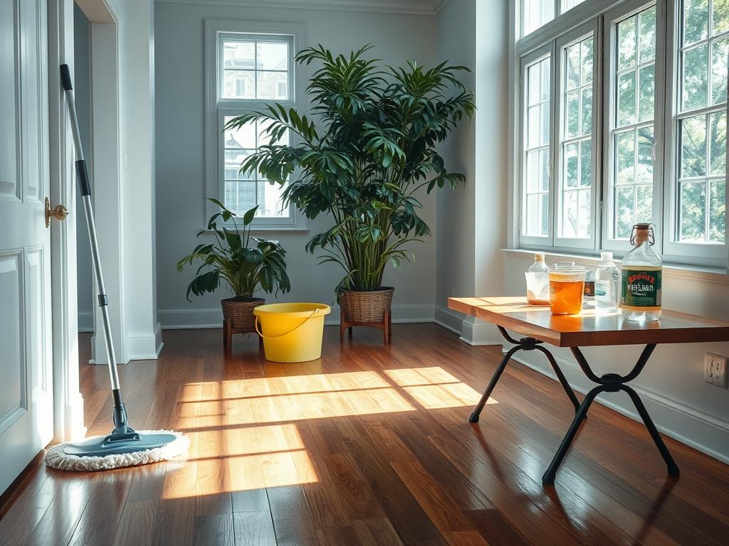 deep cleaning hardwood floors