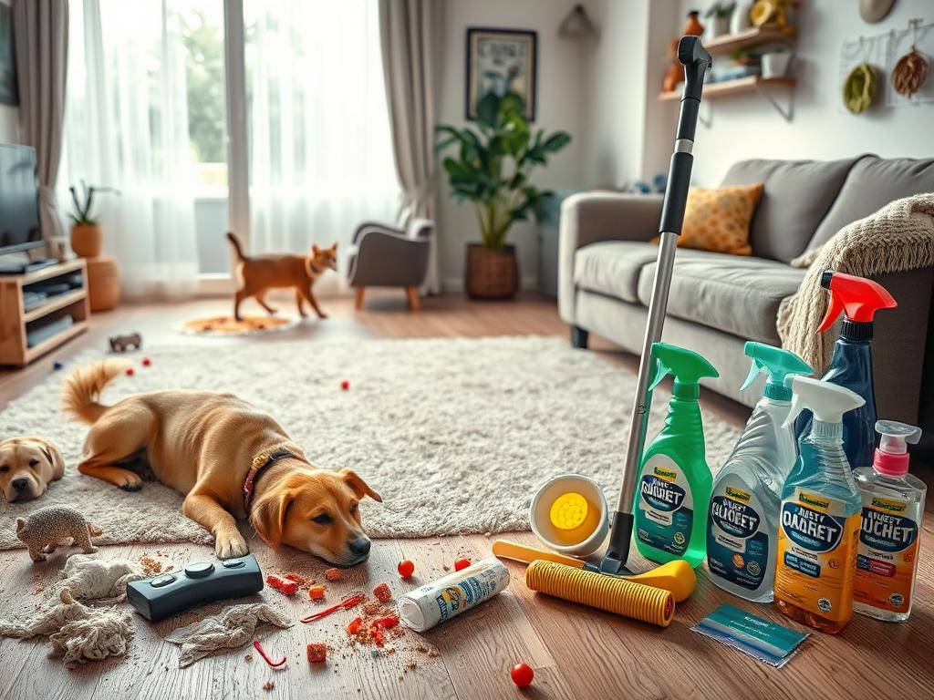 cleaning pet-related messes