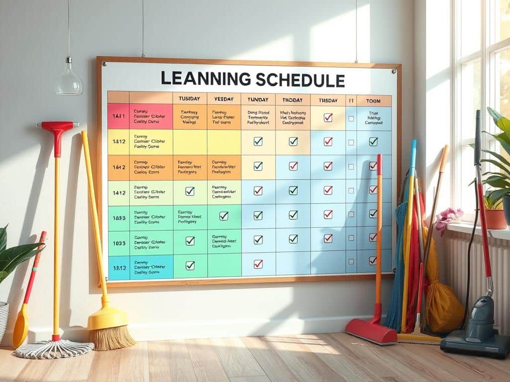 efficient cleaning schedule